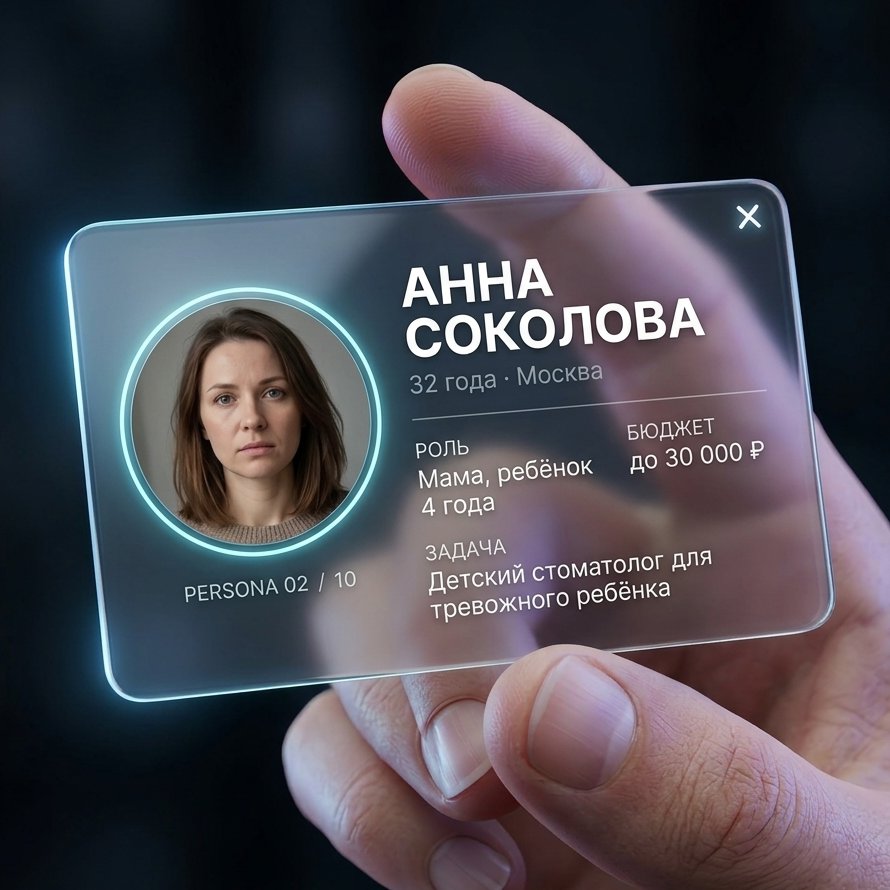 Карточка персоны: Анна Соколова, 32 года, Москва